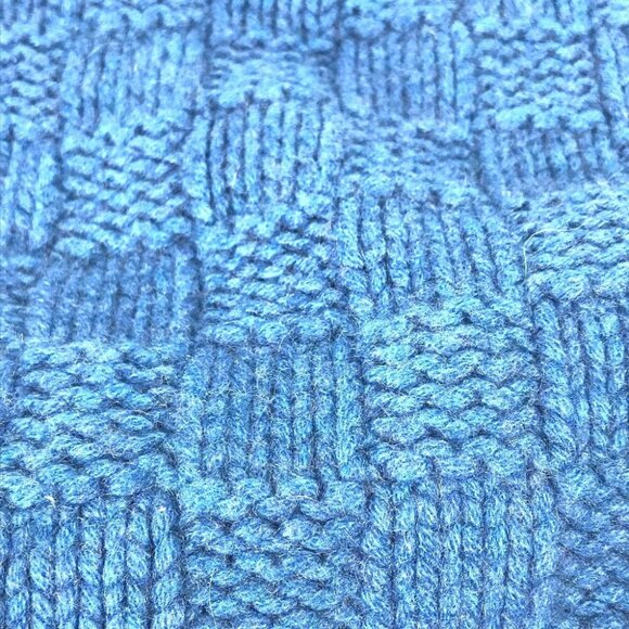 LOUIS VUITTON M75339 Echarpes helsinki leather tag Scarf Cashmere blue - Picture 10 of 10